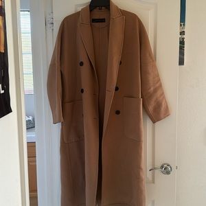 Zara camel coat (s)